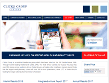 Tablet Screenshot of clicksgroup.co.za